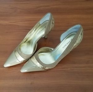 Anne Klein NWOT Suede & Patent D'Orsay Heels 8M